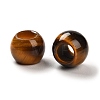 Natural Tiger Eye European Beads G-R488-01J-3