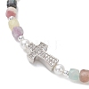 Natural Mixed Gemstone Beaded Stretch Bracelets for Women BJEW-JB13199-4
