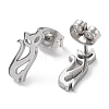 Non-Tarnish 304 Stainless Steel Stud Earrings EJEW-B022-04P-2