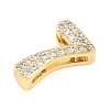 Brass Micro Pave Cubic Zirconia Pendants KK-B167-22G-7-2