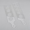 Transparent Acrylic Templates DIY-WH0488-55-7