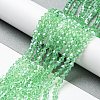 Transparent Electroplate Glass Beads Strands LS-EGLA-A039-T2mm-A24-4