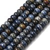 Natural Dumortierite Beads Strands G-A280-A11-01-2