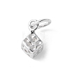 925 Sterling Silver Dice Charms STER-M093-02P-1