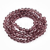 Bicone Glass Beads Strands X-EGLA-P016-4mm-03-2