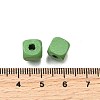Spray Painted Wooden Beads WOOD-P021-01B-28-3