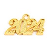 Alloy Numbers Pendants PALLOY-D028-01G-1