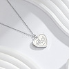 304 Stainless Steel Heart with Bank Beaver Magnetic Photo Locket Pendant Necklaces for Women WG4DFF0-02-1