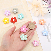 10Pcs 10 Colors Food Grade Eco-Friendly Silicone Beads SIL-CA0001-84-3