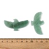 Eagle Shape Natural Green Aventurine Gemstone Pendants G-P563-05F-3