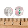 Transparent Printed Acrylic Beads OACR-H124-06C-3