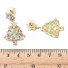 Alloy Dangle Stud Earrings EJEW-H173-02G-02-3