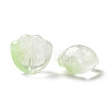 Transparent Spray Painted Glass Beads GLAA-I050-05E-3