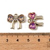 UV Plating Alloy Glass Pendants FIND-K032-23G-3