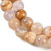 Natural Cherry Blossom Agate Beads Strands G-H062-A02-03-4