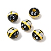 Printed Schima Wood Beads WD-CBA91F0-07-1