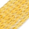 Transparent Glass Beads Strands GL-A001-01A-07-1