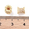 Brass Micro Pave Clear Cubic Zirconia Beads KK-P271-39A-05-2