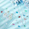 200Pcs 10 Styles Transparent Glass Charms GLAA-GA0001-67-5