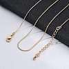 Long-Lasting Plated Brass Coreana Chain Necklaces NJEW-K112-08G-NF-2