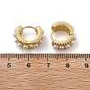Real 18K Gold Plated Hollow Chunky Cubic Zirconia Huggie Hoop Earrings EJEW-I260-05G-NR-4