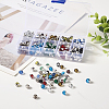 300Pcs 10 Colors Electroplate Transparent Glass Beads EGLA-SW0001-02-15