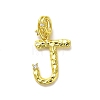 Rack Plating Brass Micro Pave Cubic Zirconia European Dangle Charms KK-L210-015G-J-1