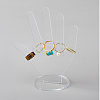 Tabletop Hand-shaped Acrylic Jewelry Display Stands ODIS-WH0043-13B-4