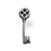 Retro Key Alloy Brooches for Backpack Clothes JEWB-V004-01A-1