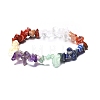 Natural & Synthetic Mixed Gemstone Chips Beaded Stretch Bracelet for Women PW-WG72437-01-1