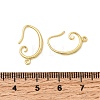 Brass Earring Hooks KK-Z154-15G-4