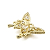 Brass Micro Pave Cubic Zirconia Charms KK-Q048-04G-2