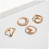 4Pcs Alloy Finger Rings Sets WG7802C-23-4