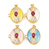 Brass Locket Pendants KK-D232-12G-03-1