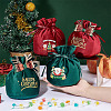 4Pcs 4 Styles Christmas Velvet Candy Apple Bags TP-BC0001-05-3