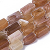 Synthetic Orange Botswana Agate Beads Strands X-G-N327-04-02-1