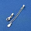 925 Sterling Silver Curb Chain Extender STER-G039-01C-S-2