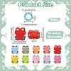 BENECREAT Frog Silicone Knitting Needle Point Protectors AJEW-BC0006-95-2