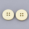 Painted Wooden Buttons WOOD-Q040-001H-2