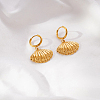 Ocean 304 Stainless Steel Hoop Dangle Earrings for Women DN9984-6-1