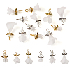  30Pcs 6 Styles Angel Frosted Acrylic Pendants FIND-TA0002-86-8