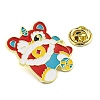 Chinese Style Dancing Lion Enamel Pins JEWB-Q032-02A-3