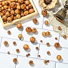60Pcs Round Natural Wood Beads WOOD-YW0001-58A-4