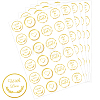 Word Gold Foil Self-adhesive Stickers DIY-WH20001-13H-1