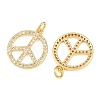 Brass Micro Pave Cubic Zirconia Pendants KK-L275-56G-01A-2