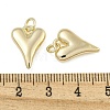 Heart Brass Pendants KK-N254-94G-02-3