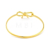 Adjustable Bowknot Brass Torque Bangles for Women BJEW-Z074-01G-3