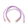 Nylon Cord Braided Bead Bracelets Making BJEW-F360-FRG10-1