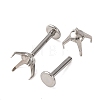 304 Stainless Steel Prong Earring Settings SA-CBA8B85-11D-02-3