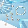16pcs 4 Style Rack Plating Brass Micro Pave Clear Cubic Zirconia Charms ZIRC-NB0001-85-2